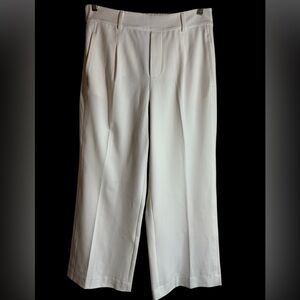 NWT NIC+ZOE Cream Avenue Summer Wide‎ Leg Crop Pants, SZ 10